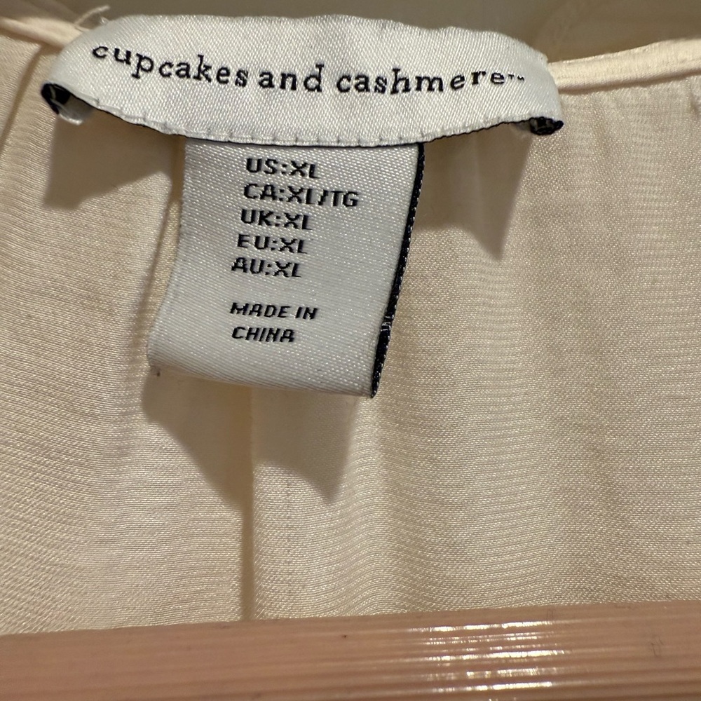 Cupcakes & Cashmere Cream Button-Up Blouse - Picture 2 of 2